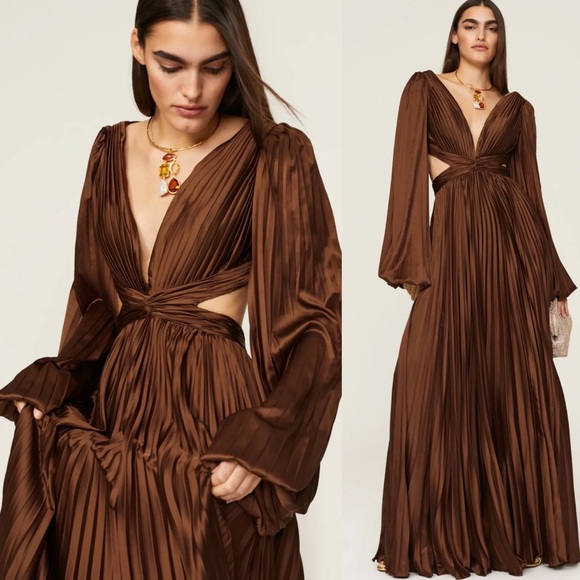 Mac Duggal Dresses & Skirts - Ieena for Mac Duggal LONG SLEEVE CUT OUT GOWN NWT with flaws